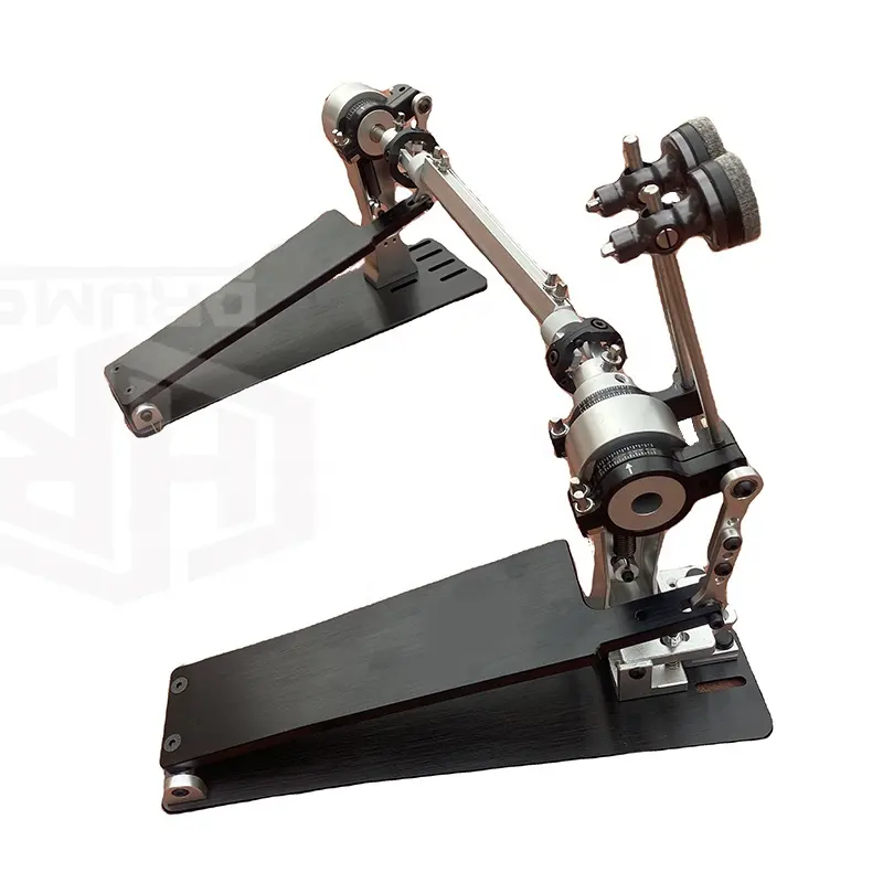 Langbrett schnelle direkte Antriebswelle CNC-Schneiden Craft Jazz Pedal Aluminiumlegierung leistungsstarkes Twin Pedal Kick Bass-Trommel Doppelpedal