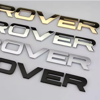 Emblème de voiture en chrome ABS avec logo personnalisé, autocollant en lettres chromées, emblème de voiture, emblèmes automobiles en gros pour la décoration de voiture