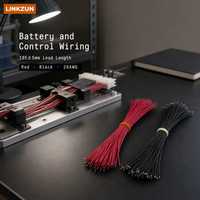 Kabel UL10368 UL3266 26AWG Merah Hitam dengan Ujung Terbuka 185±5mm untuk Palu Listrik WU312, Baterai, dan Kabel Kontrol