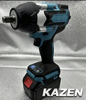 Marteau perforateur rotatif KZ, moteur à balais, sans fil 21V, clé à chocs électrique à couple élevé, kit avec chargeur de batterie et douilles de mandrin 1/2 pouce