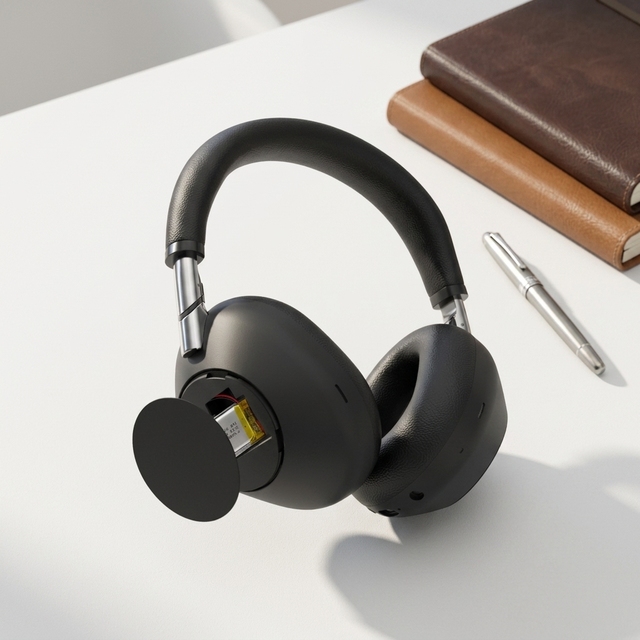 ANC Headphones Jerry/Bluetrum Audio 40mm Driver 400mAh Battery Single-Feed Noise Cancelling Wireless Over-ear Headset DJ Sports