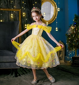 Disfraces de Halloween para niñas, vestido de princesa <span class=keywords><strong>Bella</strong></span> <span class=keywords><strong>y</strong></span> La <span class=keywords><strong>Bestia</strong></span>, disfraz de carnaval, Cosplay de <span class=keywords><strong>Navidad</strong></span> <span class=keywords><strong>y</strong></span> cumpleaños - Product Image 6