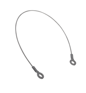 K0367 Tether <b>Cable</b> Form B <b>with</b> Crimp Terminal Stainless Steel 1.4301 Transparent Plastic Cover Aluminium Loss Prevention - Product Image 2