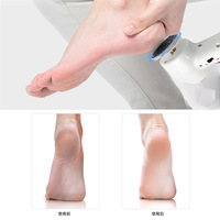 Nouvelle lime électrique rechargeable USB pour pieds, manche long, 2 vitesses, éliminateur de callosités, ponceuse pour peaux mortes, outil de pédicure, exfoliant pour talons