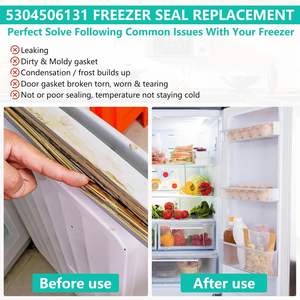 ปะเก็นประตูช่องแช่แข็ง5304506131เข้ากันได้กับชิ้นส่วนของ frigidaire, <span class=keywords><strong>crosley</strong></span>, KEN-more FFFH20F2QWF ตู้เย็น, FFFH20F2QWG - Product Image 5