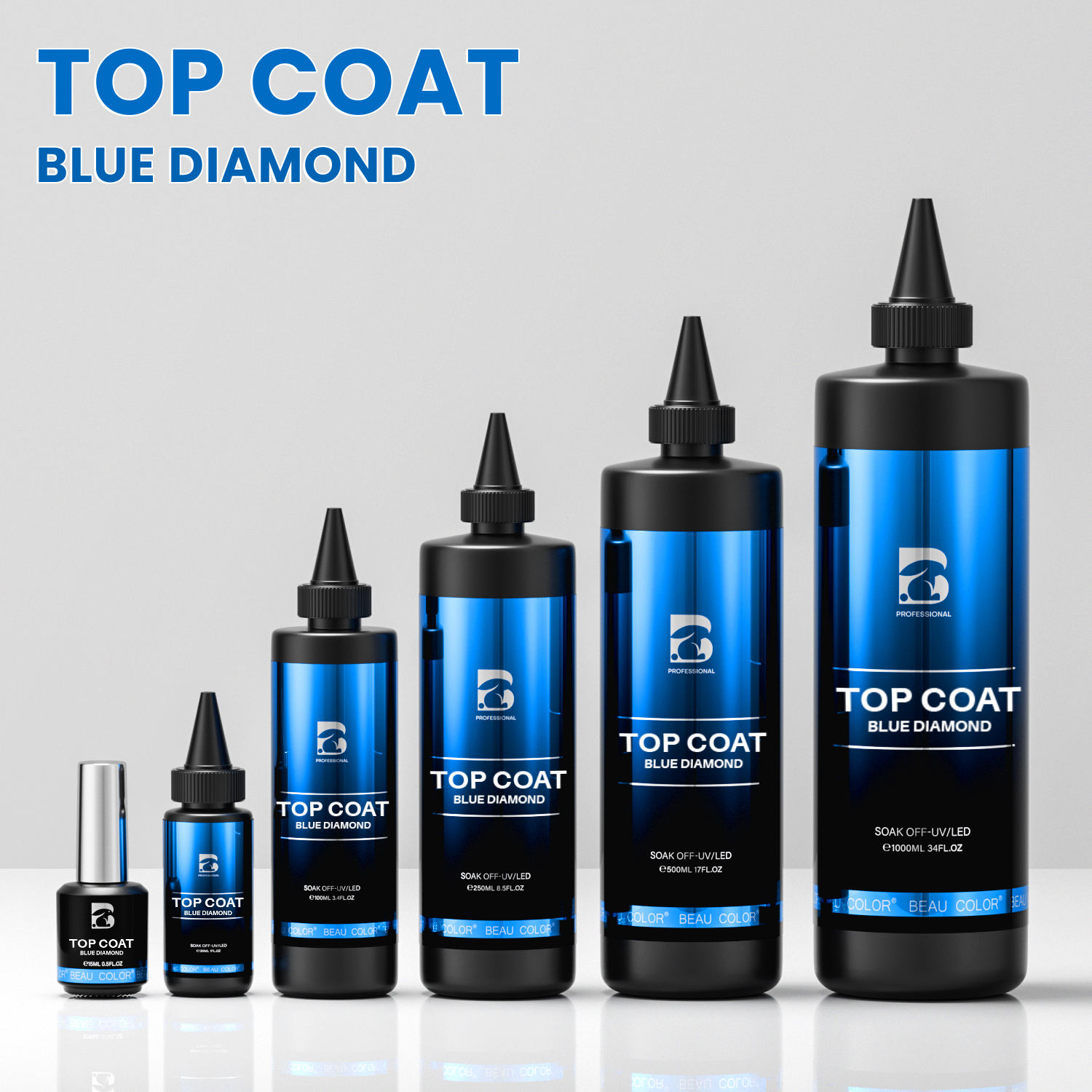 Couche de finition diamant bleu