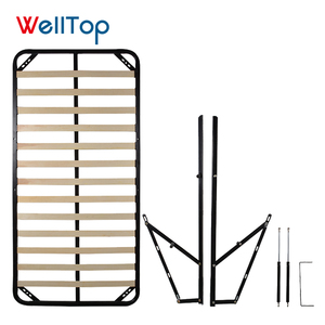 Schlafzimmermöbel Holzbett 4FT Größe B1210*L1860mm Super Metall Einzelbettgestell mit Gasdruckfeder VT-14.091 WELLTOP - Product Image 3