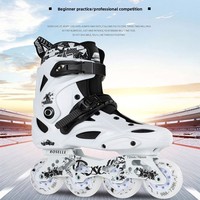 Patins à roulettes plats professionnels pour adultes, hommes, femmes et enfants, avec coque en polypropylène