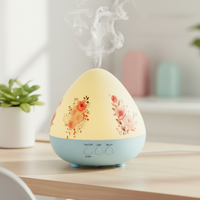 Diffuseur d'huiles essentielles pour la maison, humidificateur à brume froide, diffuseur d'arômes avec veilleuse