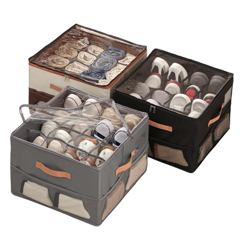 16 Grids Foldable Shoe Organizer Boxes