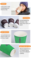 SenAng Gobelets en papier écologiques personnalisés avec couvercle pour café, gobelet à café jetable en papier kraft
