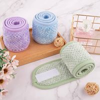 Diadema de Spa para el Cabello, Ajustable, de Felpa de Coral, Suave, para Maquillaje, Lavado de Cara, Ducha y Deportes