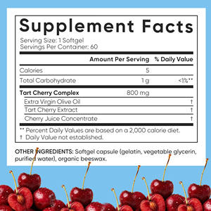 Cápsulas Blandas de Complejo de Cereza con Fórmula Personalizada OEM, con Aceite de Oliva, Antioxidante para la Recuperación, Refuerzo del Sistema Inmunitario, Cápsulas Blandas de Cereza de Marca Privada - Product Image 2