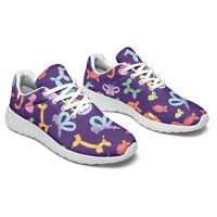 Chaussures de golf formelles personnalisées à motif patchwork, baskets respirantes en maille, design personnalisé, légères, pour la marche quotidienne printemps/été