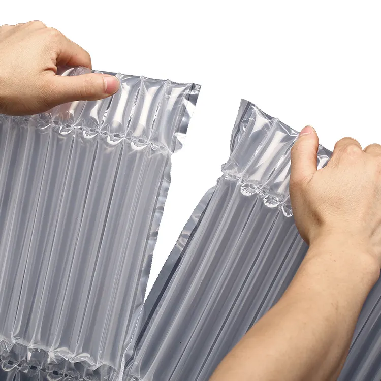 Grosir Cina shock-proof plastik bantalan gulungan gelembung bungkus kolom udara kemasan