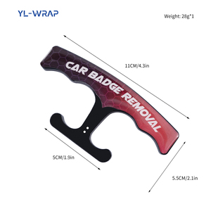 Herramienta de eliminación de logotipo de emblema de coche más Popular, pegatinas para el cuerpo, herramienta de limpieza de pegamento, <span class=keywords><strong>Kit</strong></span> de línea Pe con mango - Product Image 4