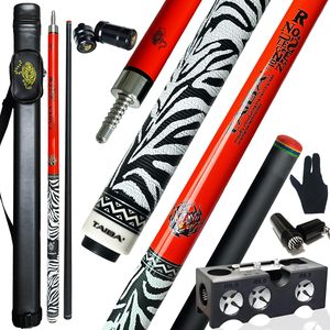 Queue de billard Tai Ba Cues en 2 parties, enveloppement en lin, embout en cuir multicouche de 13 mm, queue de billard professionnelle 18, 19, 20, 21 oz - Product Image 4