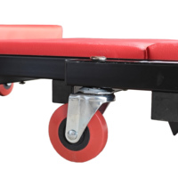 Chaise roulante pliable robuste 2-en-1 de type Z de 40 pouces pour mécaniciens et garages automobiles