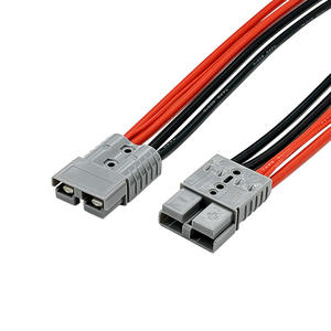 定制120A电流连接电缆，带安德子插头，用于电动汽车储能电池4AWG软硅胶电缆 - Product Image 2