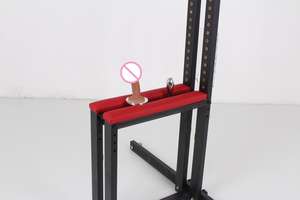 Chaise de sexe Scrotum Punition Mâle Esclave Formation avec Gode Plug Anal Outil de Fixation de Pénis BDSM Bondage Cheville Poignets pour Hommes - Product Image 5