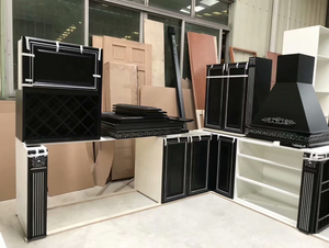 Antico classico mobili da <span class=keywords><strong>cucina</strong></span> pittura finitura in legno massiccio armadio da <span class=keywords><strong>cucina</strong></span> - Product Image 4