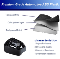 Coque de protection de rétroviseur latéral ABS pour BYD Shark 6, garniture décorative extérieure anti-rayures, capot de protection de rétroviseur