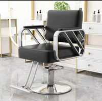 Chaise de salon de coiffure moderne, robuste, hydraulique, confortable, en cuir PU, mobilier de coiffure pour salon