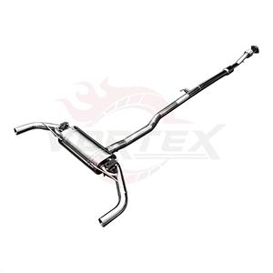Escape Trasero Vortex de Acero Inoxidable con Válvulas para Mercedes Benz Clase A W177 A35 AMG A200 A220 con Doble Salida Plateada - Product Image 3