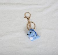 Mignon mini dinosaure crochet porte-clés crochet jouets Animal poupée sac pendentif à breloque à la main crochet dinosaure porte-clés en peluche porte-clés
