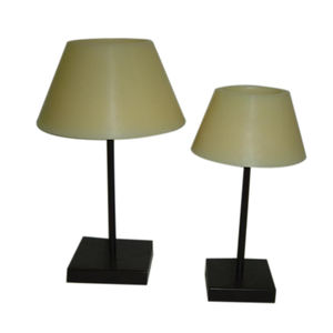 Sombra rellena de cera en forma cuadrada, base de Metal, decoración para el hogar, con base - Product Image 2