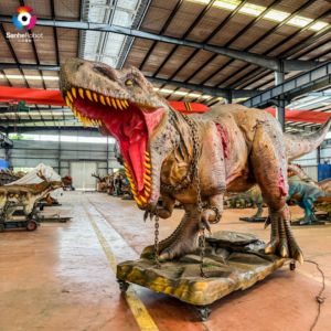 Modèles de dinosaures animatroniques grandeur nature Animatronics d'extérieur blessés Tyrannosaurus <span class=keywords><strong>Rex</strong></span> pour Dinosaur Park et <span class=keywords><strong>Jurassic</strong></span> Park - Product Image 2