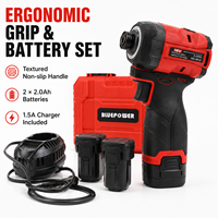 Vente en gros - Perceuse à percussion sans fil 1/4 hexagonale 16V - Kit de tournevis sans balais - 160 Nm - Kit de tournevis hexagonal électrique avec 2 batteries