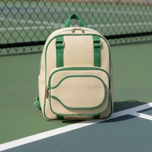 Fine-Weave Heritage Canvas Pickleball <b>Mini</b> <b>Backpack</b> Holds 1 Paddle Custom Logo Wholesale Tennis Padel Racket <b>Backpack</b> - Product Image 3
