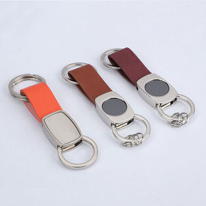 Car Leather Keyring Manufacturer Wholesale Key Chain Custom Brand Logo Name Souvenir Promotional Keychain