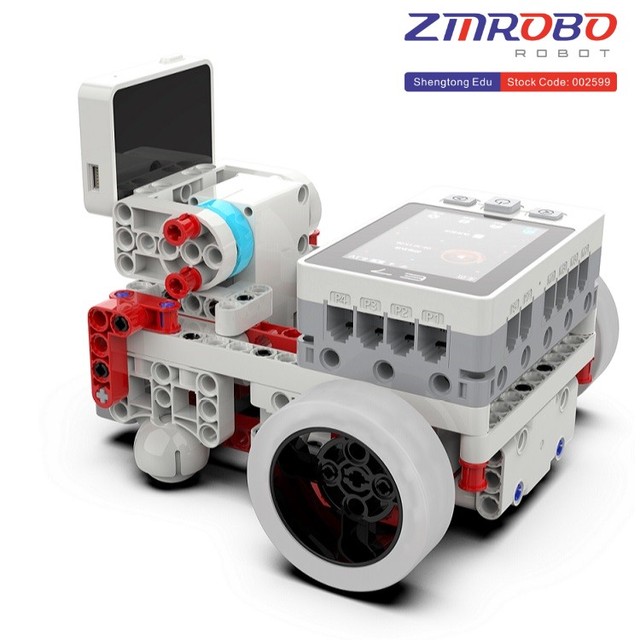 ZMROBO Innovation Storm E V 3 STEM DIY Electronic Programmable Educational Cartoon Kids Building Blocks Robot Kit