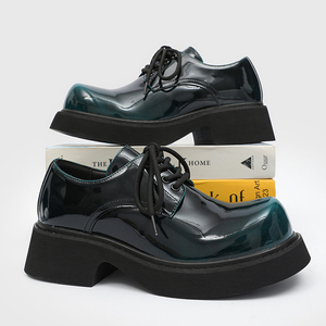 Zapatos de Cuero para Hombre, Coloridos, Brillantes, Suaves, Antideslizantes, con Punta en Pico, para Todas las Temporadas - Product Image 3