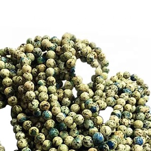 Natural K2 forma redonda pálido <span class=keywords><strong>amarillo</strong></span> piedras preciosas cuerdas - Product Image 4