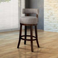 Cuisine à dossier haut tifted pu cuir tissu nordique en bois massif barre outil chaise pour bar à petit déjeuner jambe en bois