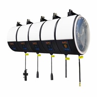 Boîte à enrouleur de tuyau combinée SCARCITY avec enrouleur de tuyau haute pression/eau/air/électrique pour atelier de detailing automobile