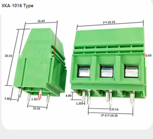 1016A-10.16MM พิทช์ 57A ขั้วต่อ PCB แบบสกรูกระแสสูง XKA1016-10.16 2P 3P สีเขียว สีเทา สีดำ - Product Image 2