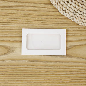 Pour Amazon Kraft Paper Brochure Mini 10*6cm Fenêtre de carte postale avec couvercle de joint PET Impression offset en noir blanc rouge <span class=keywords><strong>vert</strong></span> - Product Image 6