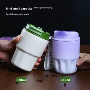 Tasse de voyage isolée en acier inoxydable 316 à la mode tasse à café en céramique de grande valeur tasse à eau gobelet Internet Portable personnalisé - Product Image 4