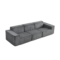 Canapé sectionnel modulaire en tissu moderne européen Matériau de remplissage en éponge durable pour la maison Salon Hôtels