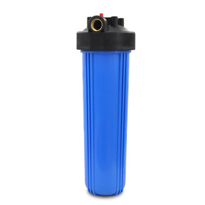 20-Inch Large Capacity <b>Water</b> <b>Filter</b> <b>Bottle</b> 1-Inch Interface Pre-<b>Filter</b> Whole House Filtration Commercial Use Blue With Black Cap - Product Image 1