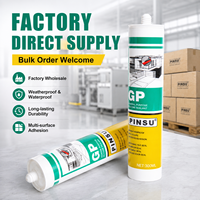 Adhésifs Industriels – Mastic Silicone Acide Polyvalent pour Portes et Fenêtres, Colle Transparente à Séchage Rapide, Scellant Imperméabilisant pour Toitures