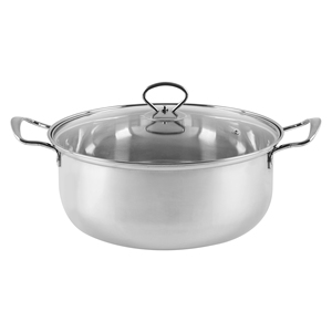 Nhà máy sản xuất 21 cái thép không gỉ cookware set đánh bóng fry <span class=keywords><strong>pan</strong></span> và stockpot cho nấu ăn súp nhà bếp yếu tố cần thiết - Product Image 2