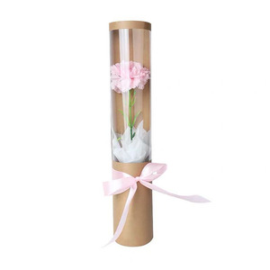 Caja de flores para cumpleaños, caja de rosas para boda, transparente, redonda, negra, rosa y blanca - Product Image 4