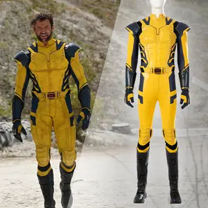 Stage Performance Carnaval Outfit Film Hommes Costume Super-Héros James Howlett Cos Costume Dead pool 3 Wolverine Cosplay Costume