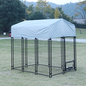 Tube carré Heavy Duty Amovible Grand Chenil pour chien Pet Carrier Playpen Pet Exercise Iron Fence <span class=keywords><strong>Dog</strong></span> Puppy Run Cage - Product Image 4