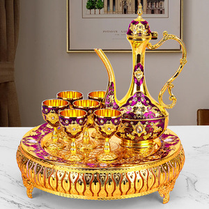 Juego de vino ruso al por mayor del fabricante, juego de vino de lujo de metal de estilo europeo para uso doméstico creativo - Product Image 3